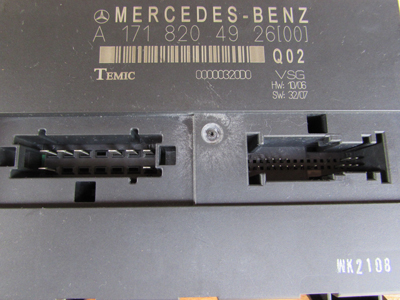 Mercedes R171 Vario Roof Control Unit Module Temic A1718204926 SLK280 SLK300 SLK350 SLK553